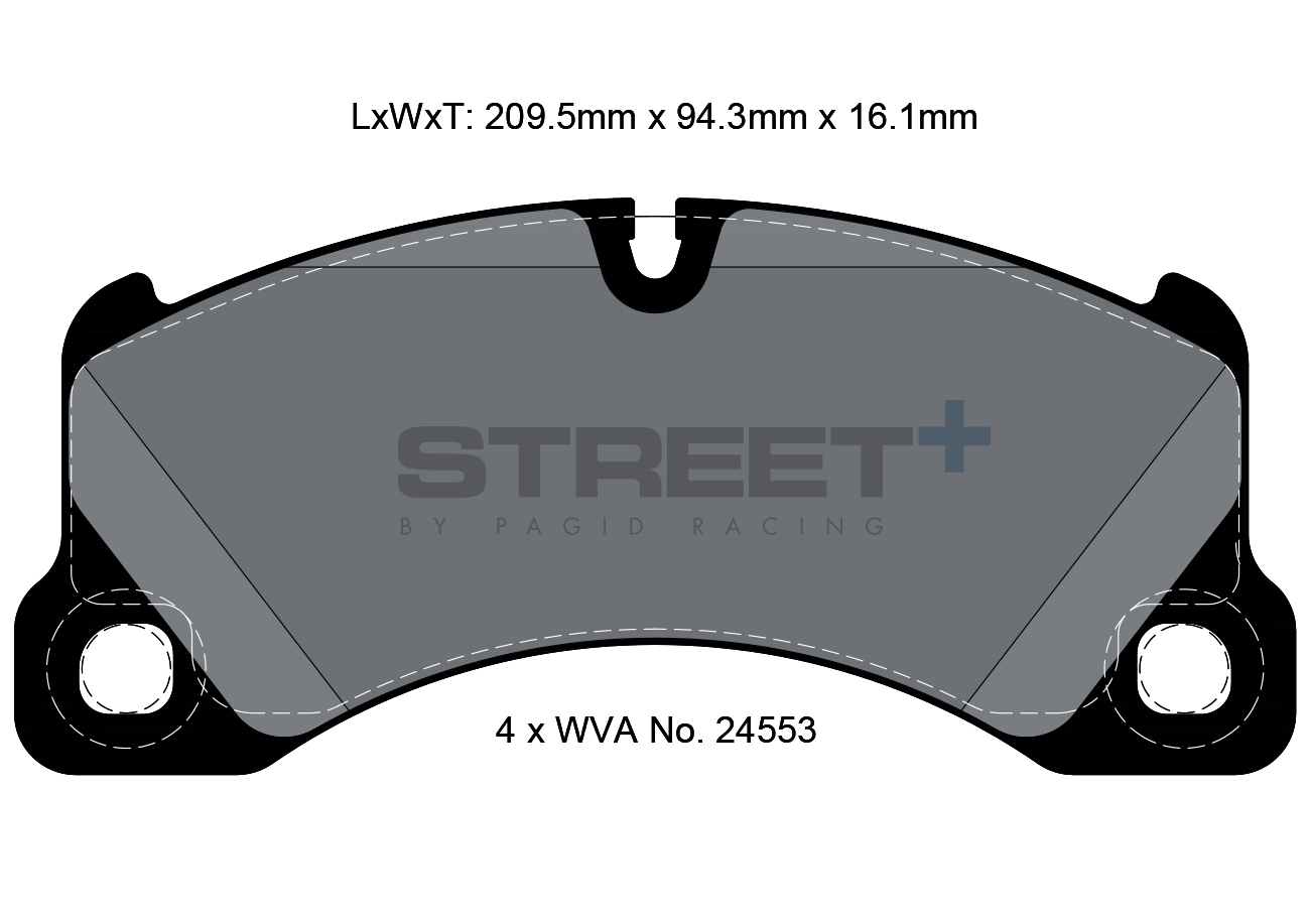 PAGID STREET + BRAKE PADS - PORSCHE CAYENNE & VW TOUAREG FRONT
