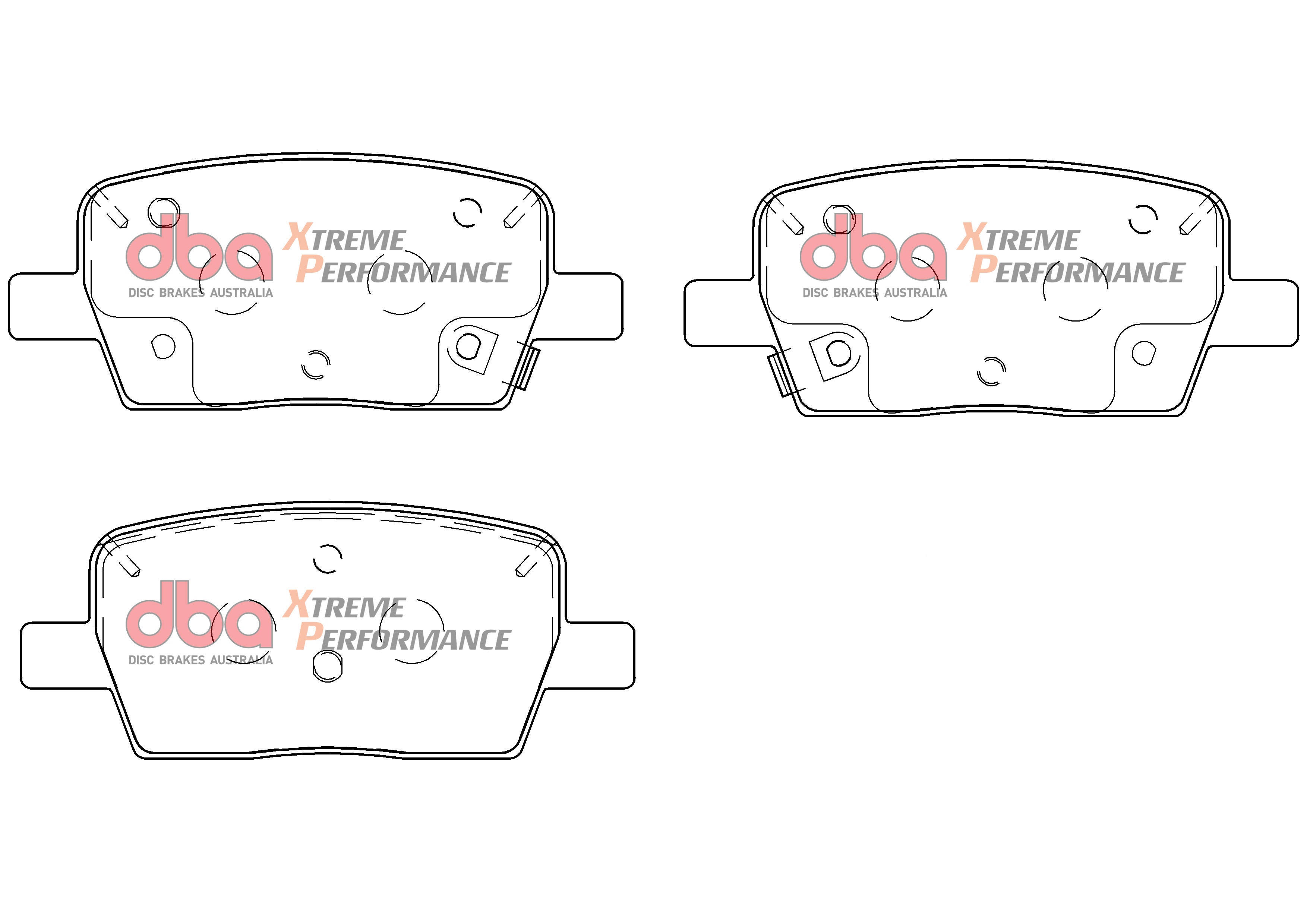 DBA STREET PERFORMANCE PADS DB9105 HOLDEN ACADIA FRONT