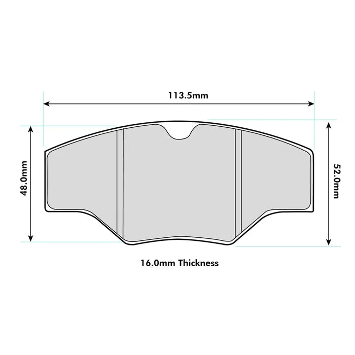 Ferodo Brake Pads FRP201 - AP Racing CP2361 Calipers (Formula Atlantic)