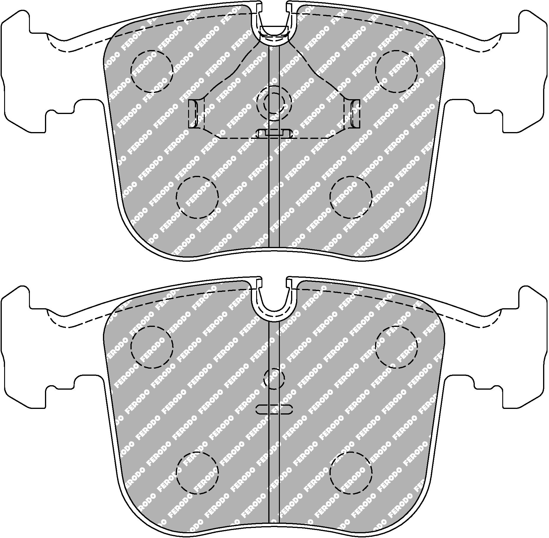 Ferodo Ds2500 Brake Pads FCP856H BMW (E31) 840 i (E31) Front