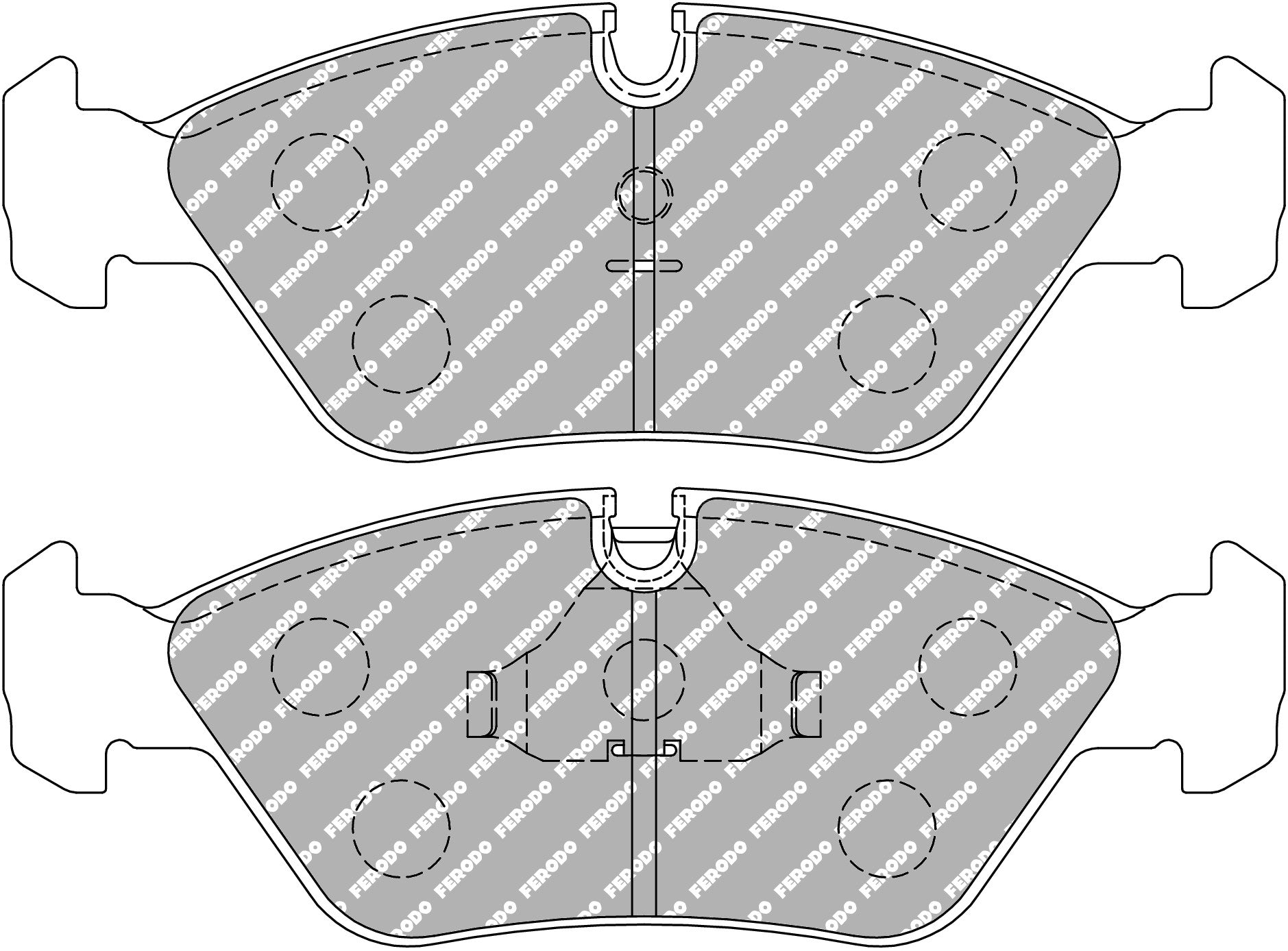 Ferodo Ds2500 Brake Pads FCP256H BMW (E30) M3 2.3 Front