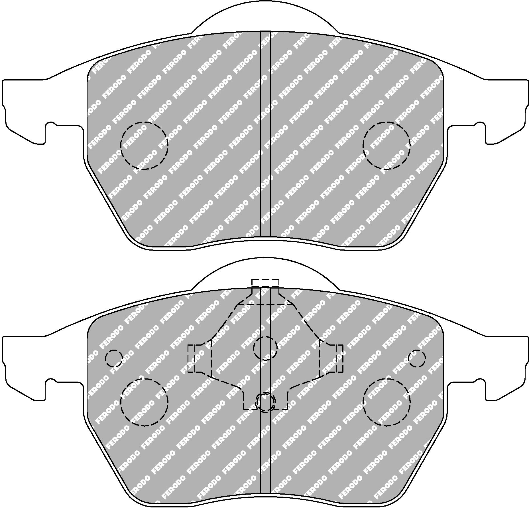 Ferodo Ds2500 Brake Pads FCP590H Audi A3 (8L1) 1.8 T Sport, Quattro 20V Front