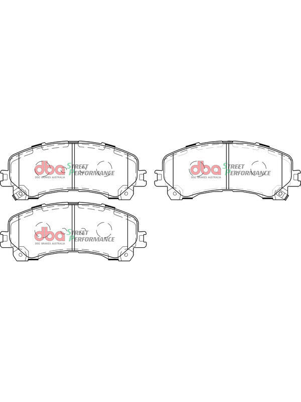 DBA STREET PERFORMANCE PADS DB15000 HSV COLORADO SPORTSCAT FRONT