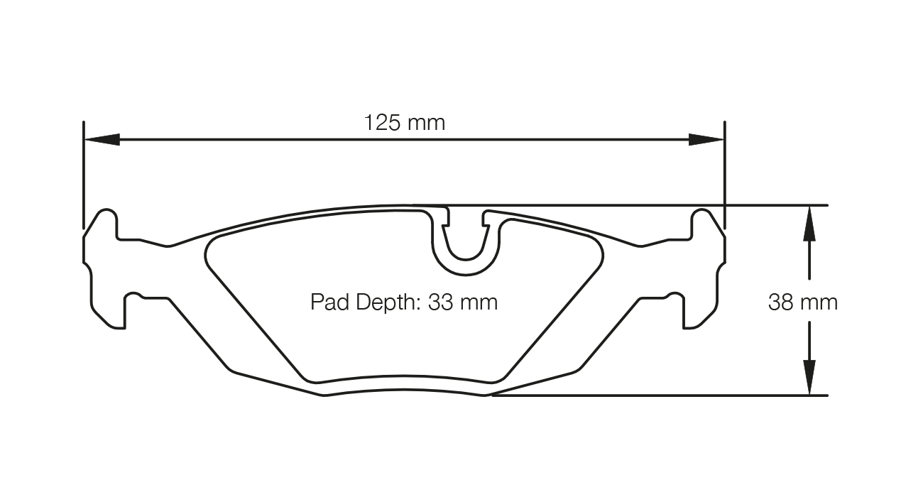 PAGID RACING BRAKE PADS U1141 BMW E30 318is - 325i REAR