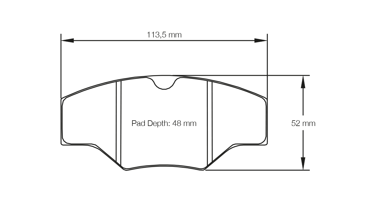 PAGID RACING BRAKE PADS U1265 TO FIT AP RACING CP2361 / OE CALIPERS