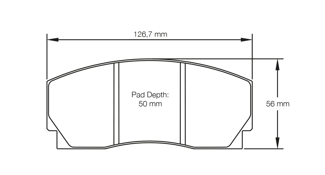 PAGID RACING BRAKE PADS U1269 AP CALIPER & LANCIA STRATOS REAR