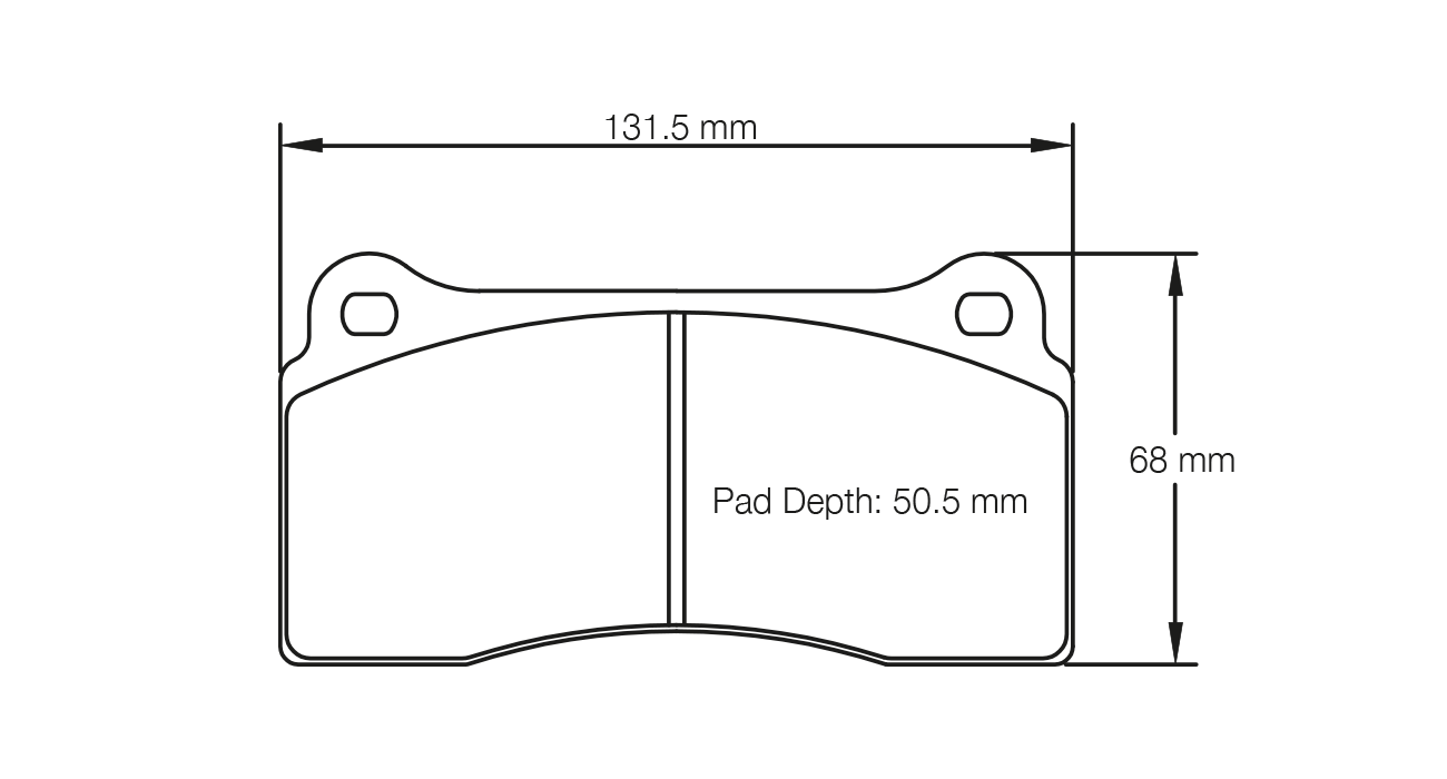 PAGID RACING BRAKE PADS U1287 TO FIT BREMBO CALIPER & NISSAN R35 GT-R REAR