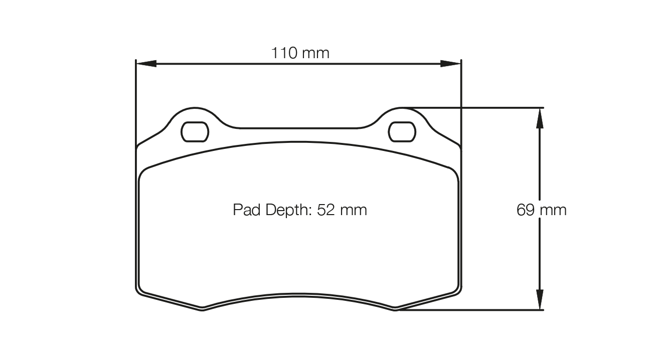 PAGID RACING BRAKE PADS U1408 BREMBO CALIPER, FRONT & REAR