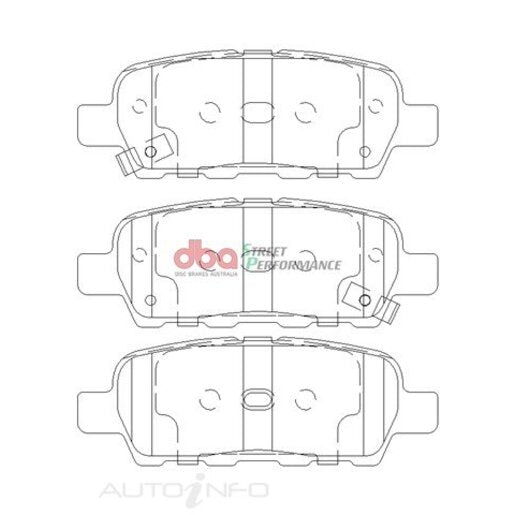 DBA STREET PERFORMANCE PADS DB1509 NISSAN SKYLINE REAR