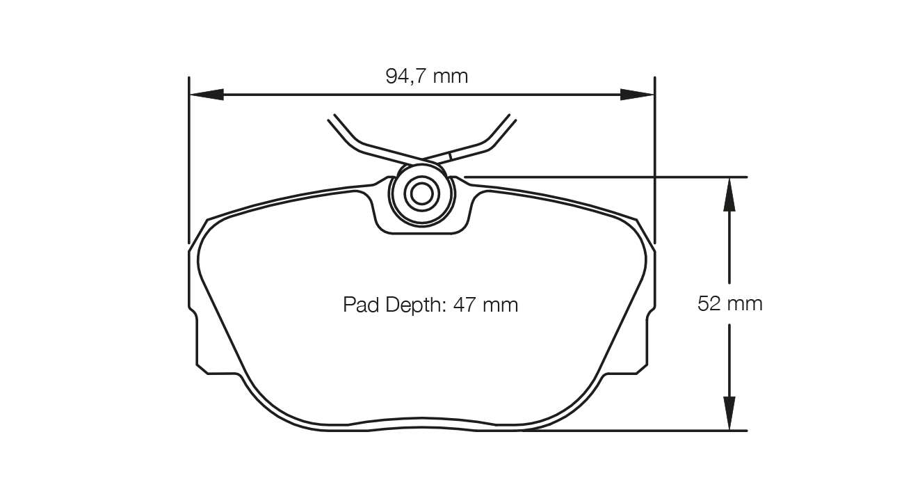 PAGID RACING BRAKE PADS U1544 BMW 318is-325i E30 FRONT