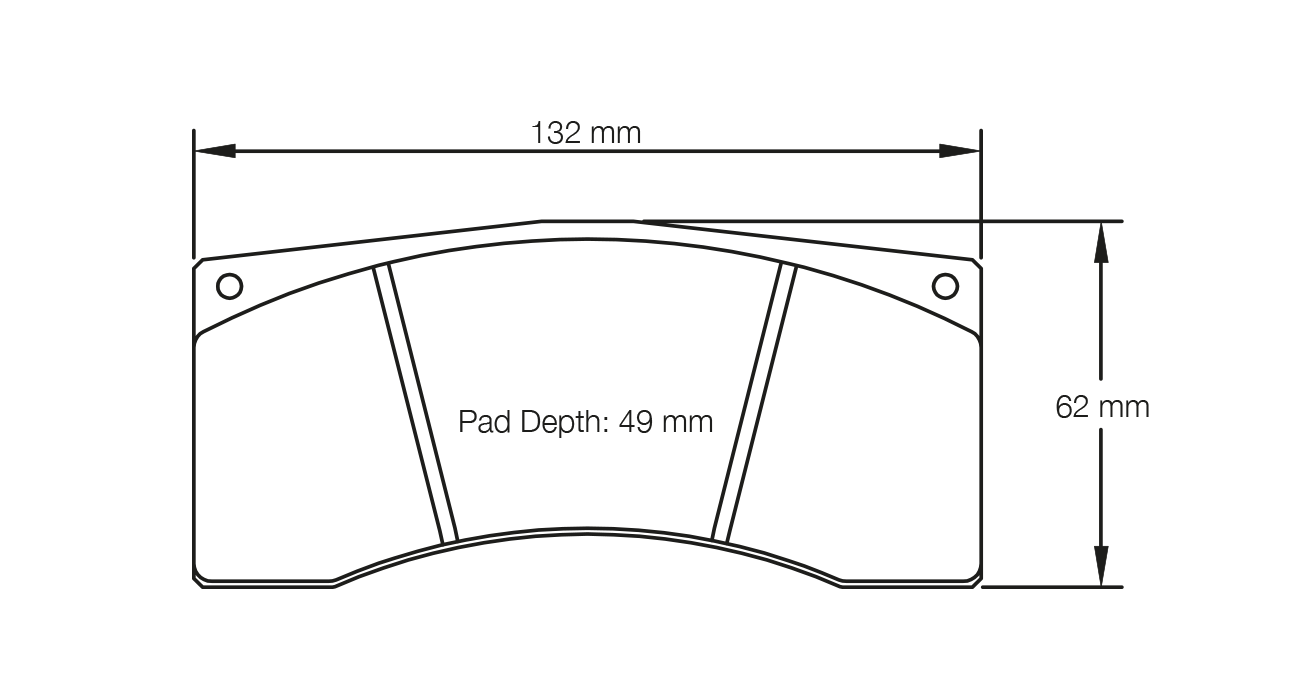 PAGID RACING BRAKE PADS U1607 TO FIT BREMBO & ALCON CALIPERS