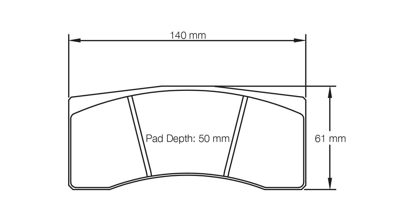 PAGID RACING BRAKE PADS U1619 ALCON,BREMBO,WILWOOD CALIPERS, AM VANTAGE V8 GT4 REAR