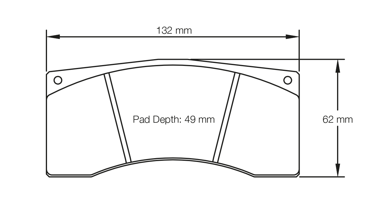 PAGID RACING BRAKE PADS U1674 TO FIT VARIOUS AP RACING AND BREMBO CALIPERS