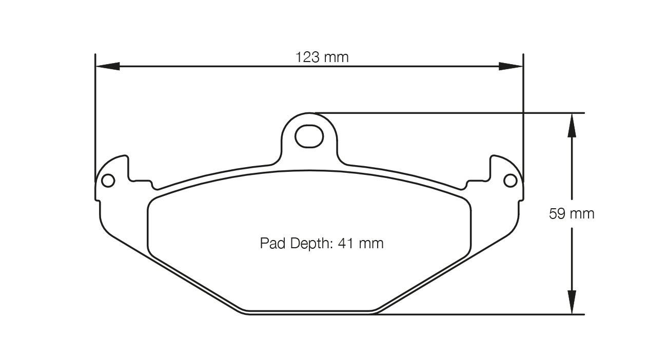 PAGID RACING BRAKE PADS U1682 LOTUS ELISE/EXIGE REAR