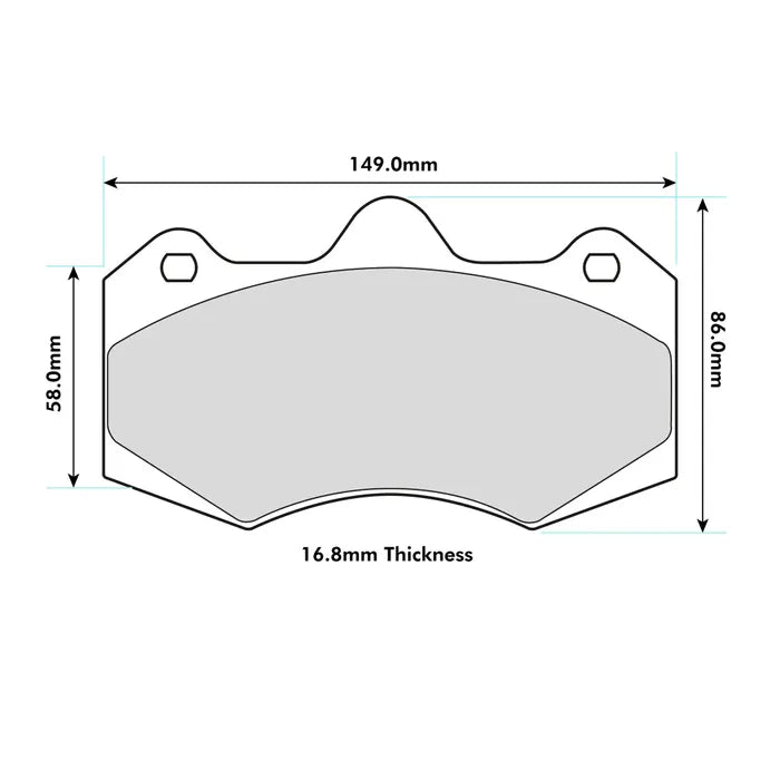 Ferodo Brake Pads FRP3084 AP Racing CP7040, Aston Martin, Kia, Mclaren front