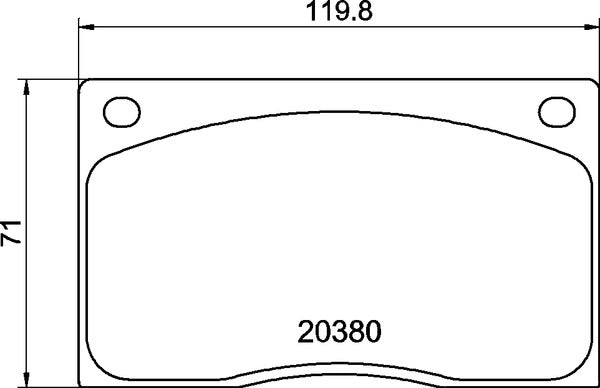 MINTEX RACING BRAKE PADS MGB585 ASTON MARTIN FRONT