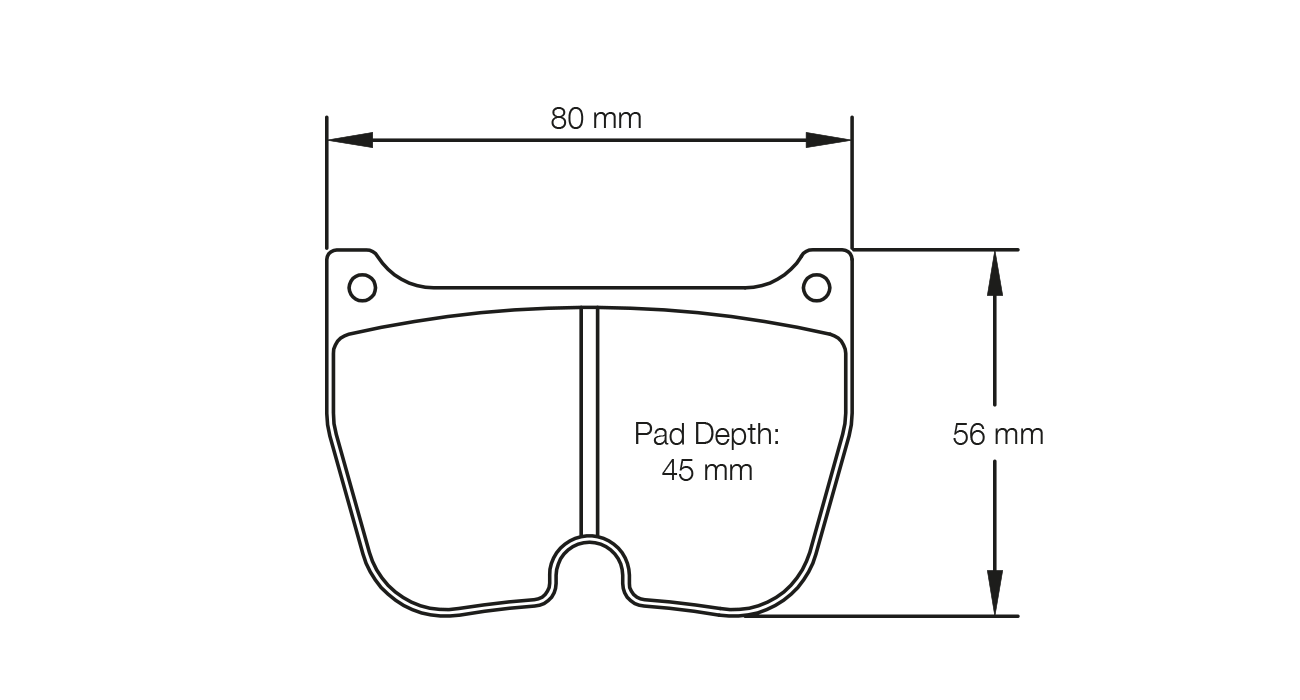 PAGID RACING BRAKE PADS U2053 BREMBO CALIPER