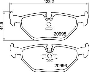 MINTEX RACING BRAKE PADS MDB1369 BMW REAR