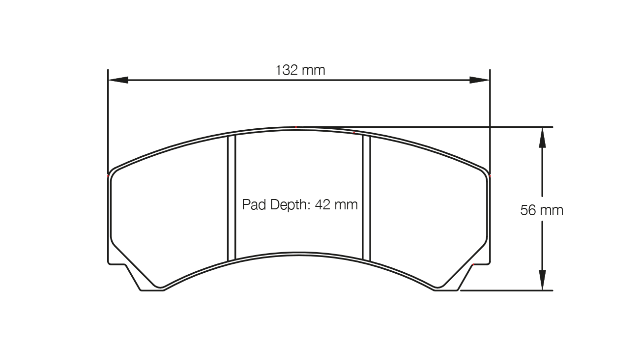 PAGID RACING BRAKE PADS U2126 AP CALIPER, FORD MUSTANG FP350S REAR