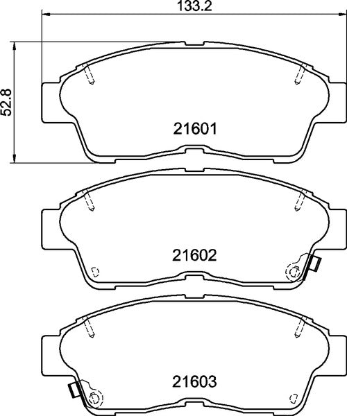 MINTEX RACING BRAKE PADS MDB1658 TOYOTA CELICA,COROLLA FRONT