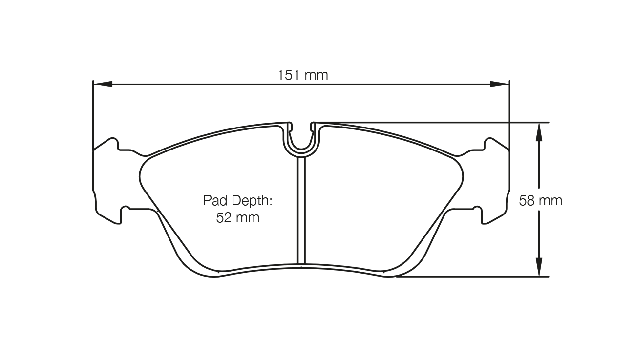 PAGID RACING BRAKE PADS U2180 BMW E36, E46, Z4 FRONT