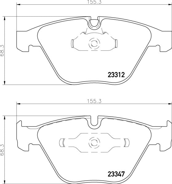 MINTEX RACING BRAKE PADS MDB2418 BMW E82,E90,E92,E93,E60 FRONT