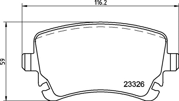 MINTEX RACING BRAKE PADS MDB2673 AUDI A4,A6,A8 REAR