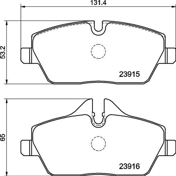 MINTEX RACING BRAKE PADS MDB2682 BMW,MINI FRONT