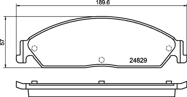 MINTEX RACING BRAKE PADS MDB2669 FORD FALCON FRONT