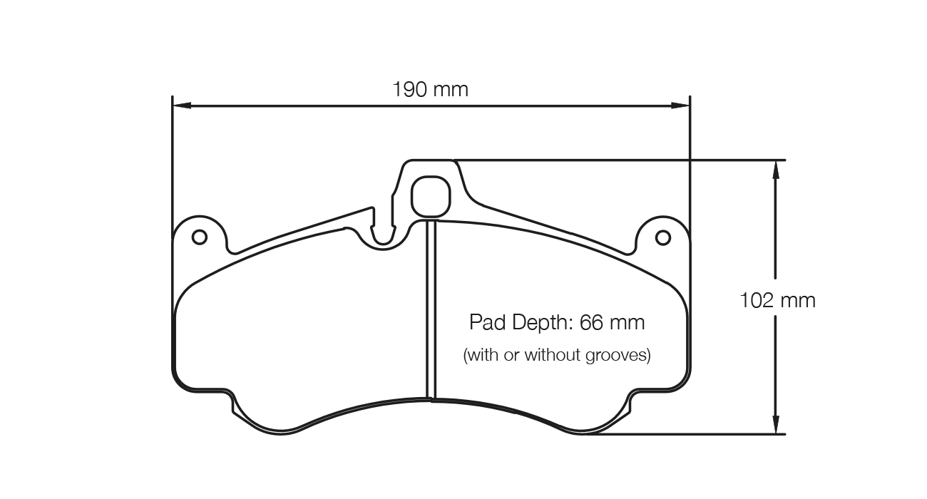 PAGID RACING BRAKE PADS U2707 PORSCHE 997 & 996 VARIOUS GT3CUP/GT3/GT2/CAYMEN FRONT