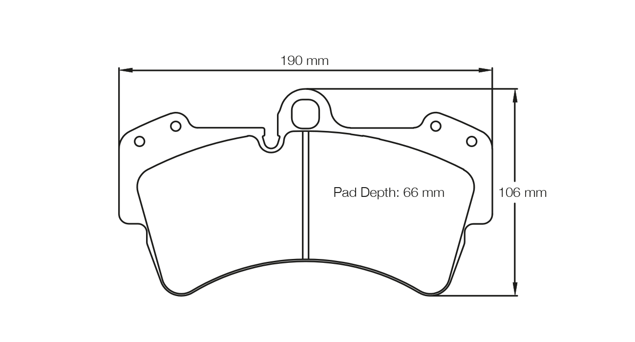 PAGID RACING BRAKE PADS U2845 PORSCHE CAYENNE 02-10 FRONT