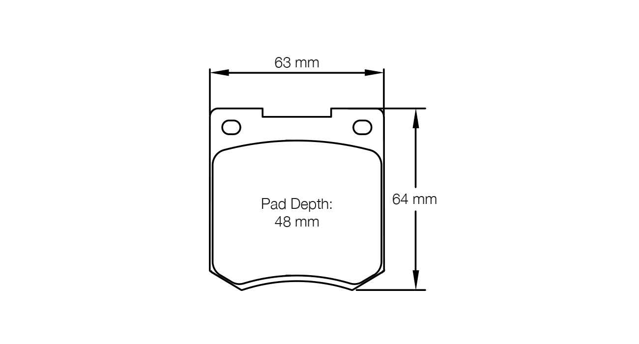 PAGID RACING BRAKE PADS U3190 JENSEN HEALEY/GT, MORGAN FRONT