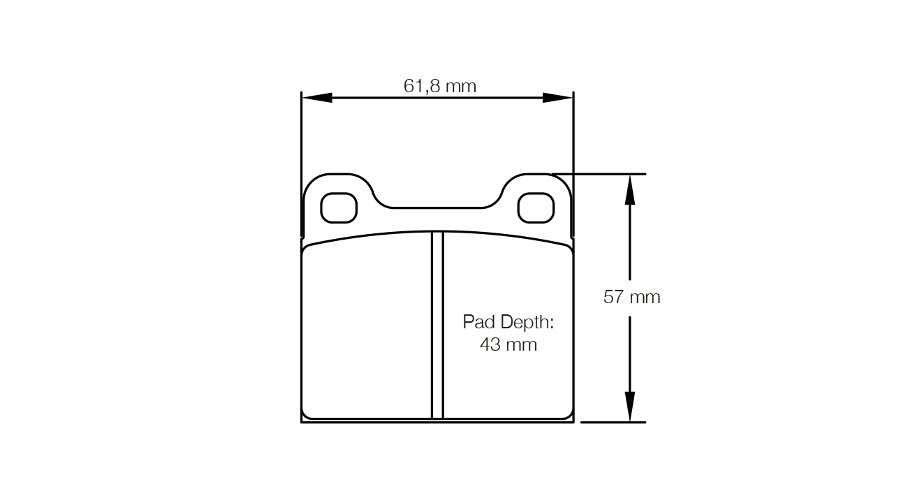 PAGID RACING BRAKE PADS U4304 PORSCHE 912,911,914 FRONT