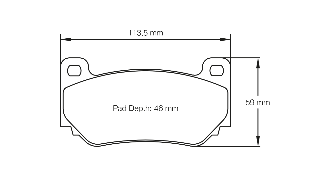 PAGID RACING BRAKE PADS U4349 LOTUS EXIGE FRONT