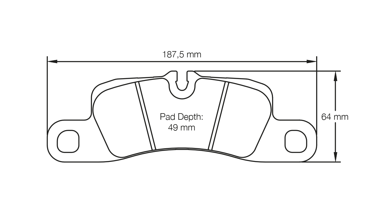 PAGID RACING BRAKE PADS U4918 PORSCHE 718 GTS, 991 CARRERA, CAYENNE, TOUAREG REAR