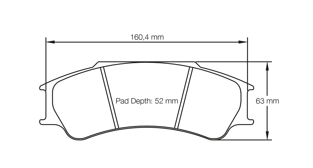 PAGID RACING BRAKE PADS U4923 GINETTA G55 GT3, RENAULT RS01 FRONT