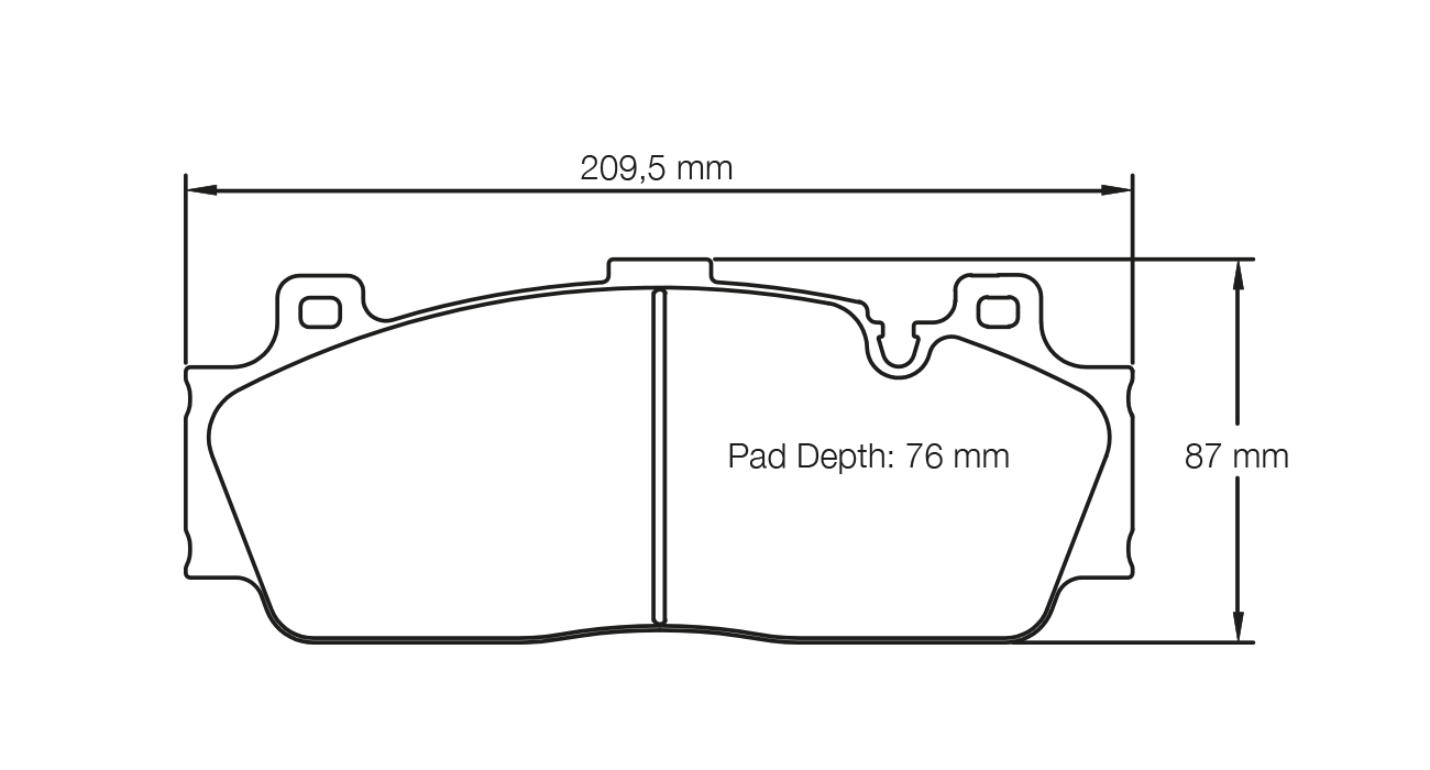 PAGID RACING BRAKE PADS U4934 BMW M2/4/5/6 FRONT