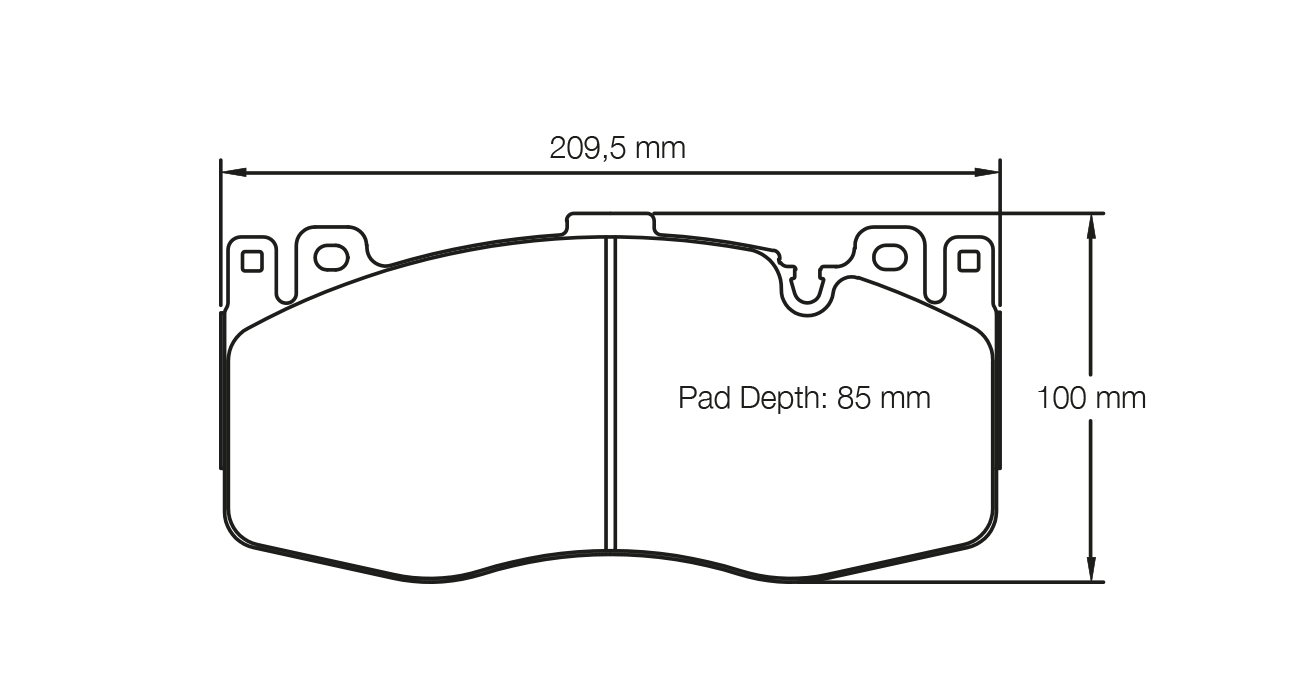 PAGID CERAMIC BRAKE PADS U4935 BMW M5 & M6 FRONT