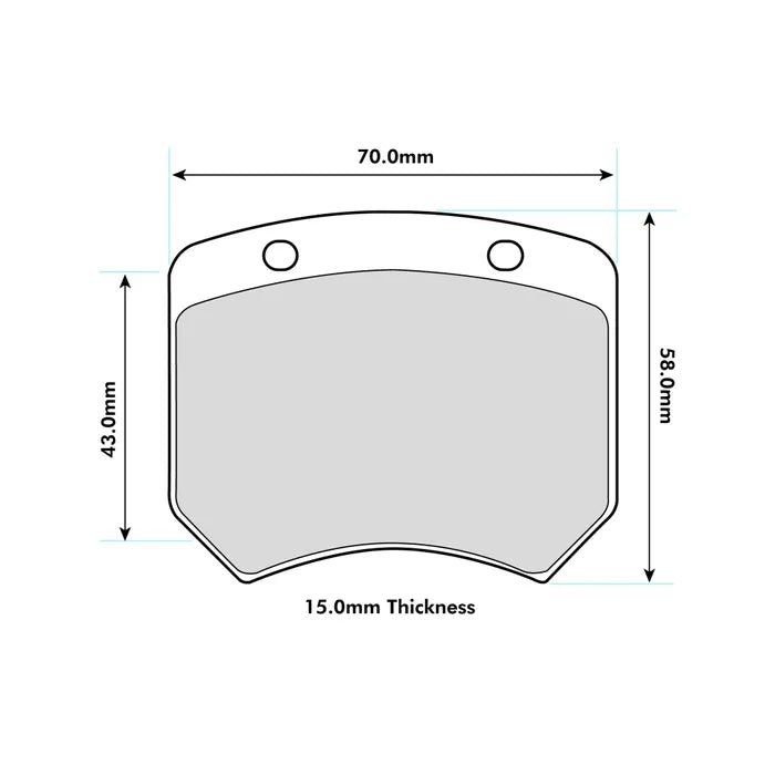 Ferodo Brake Pads - FCP825 AP Various 2 Piston / OE Calipers / Formula Ford