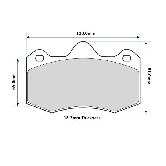 Ferodo DS2500 Brake Pads FRP3083 To Fit AP Racing CP6635 / OE Calipers