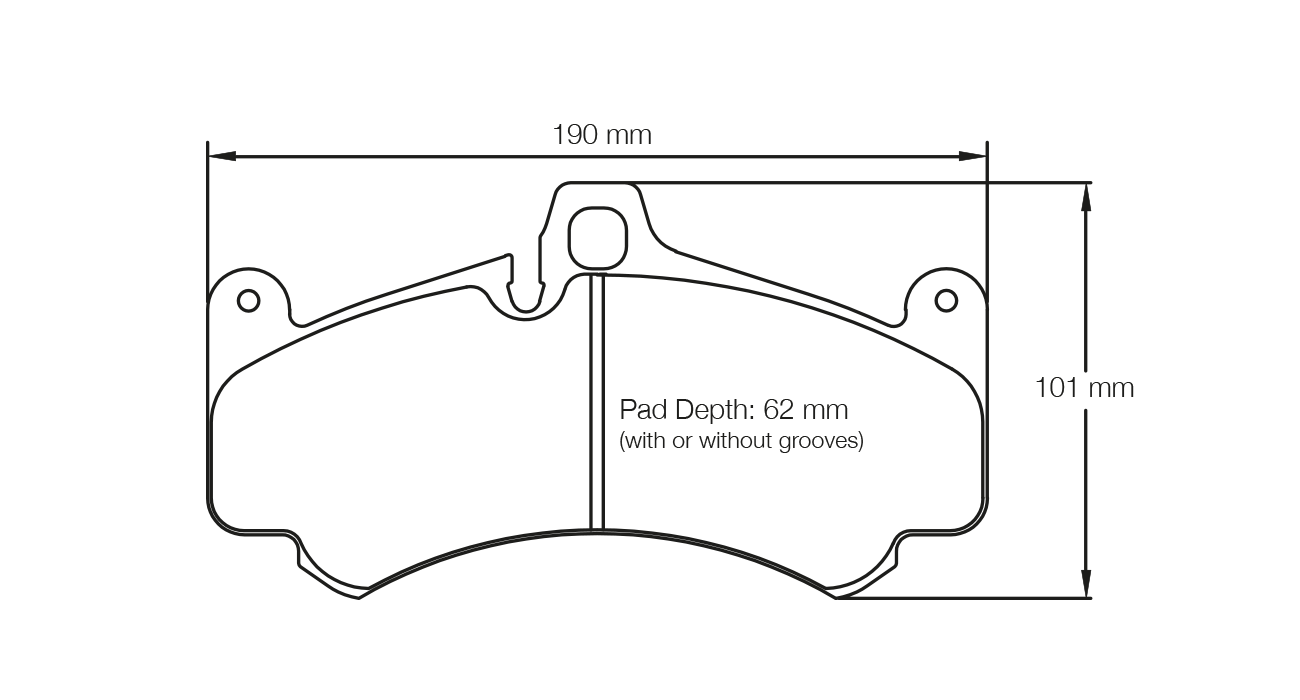 PAGID RACING BRAKE PADS U8004 PORSCHE 997 GT3 CUP FRONT