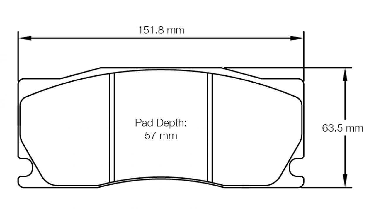 PAGID RACING BRAKE PADS U8007 TO FIT VARIOUS ALCON CALIPERS