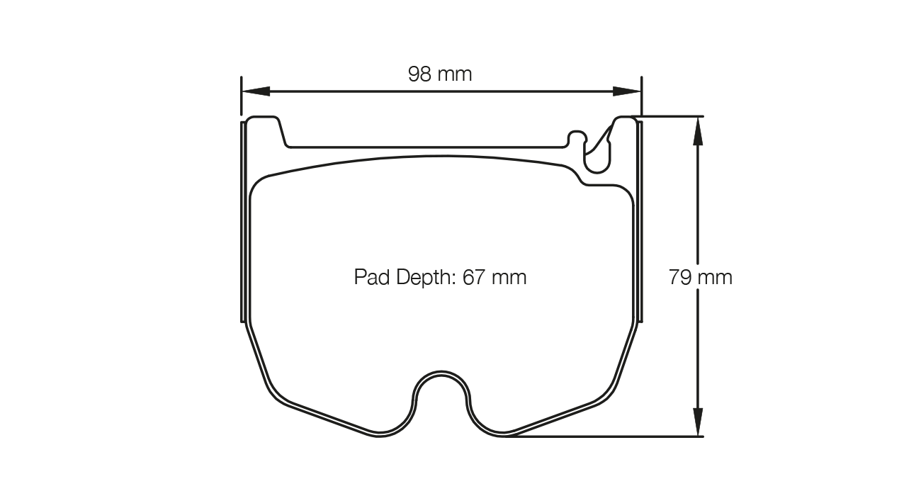 PAGID RACING BRAKE PADS U8027 MERCEDES E55, SL65, SLR AMG FRONT