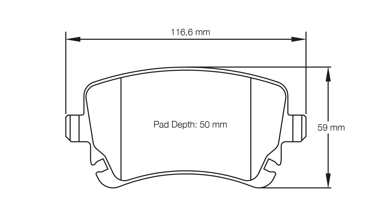 PAGID RACING BRAKE PADS U8039 AUDI A4 TO A8 REAR