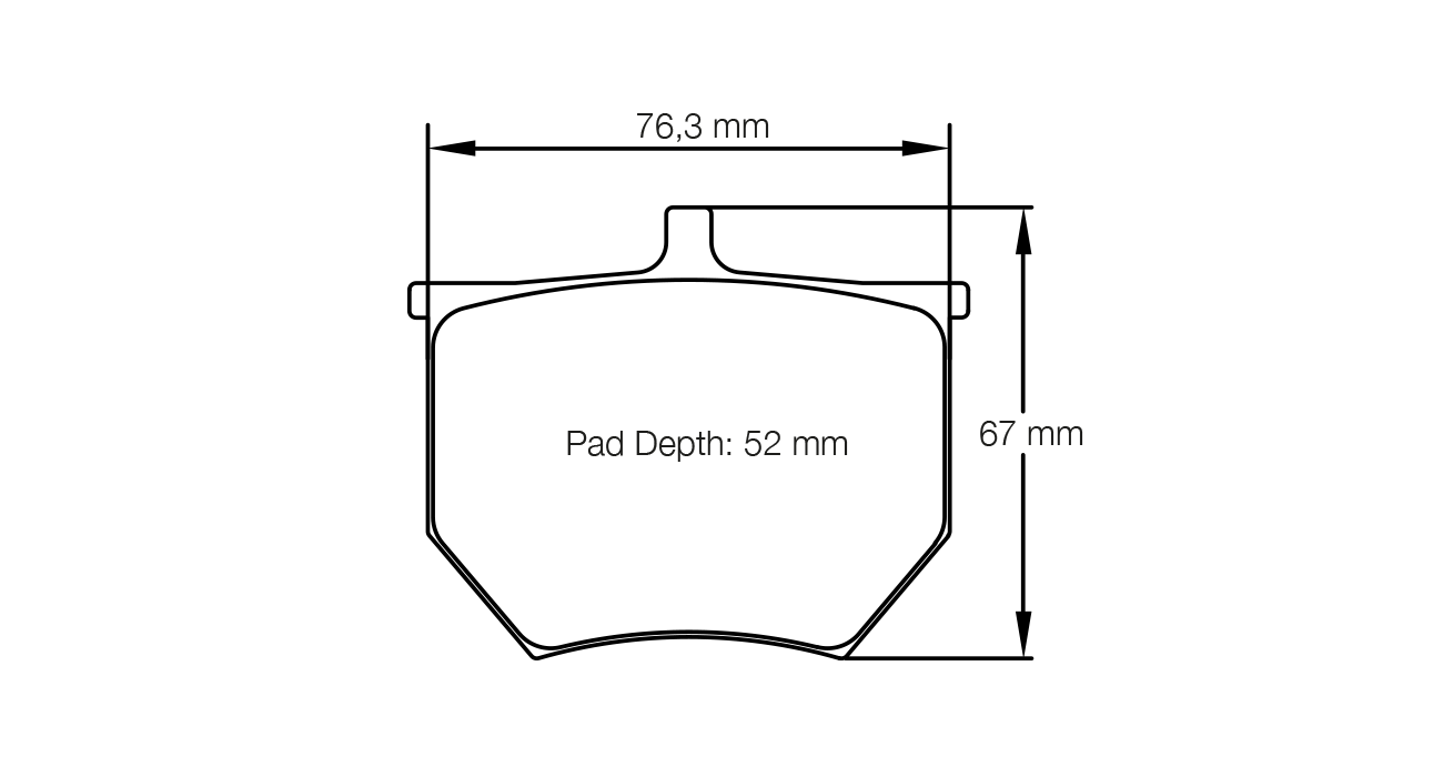 PAGID RACING BRAKE PADS U8040 TO FIT AP RACING CALIPER