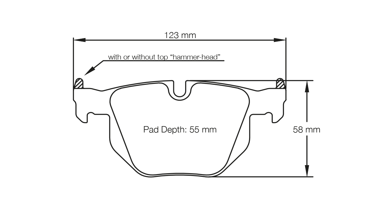 PAGID RACING BRAKE PADS U8051 BMW E90,E91,E92 REAR