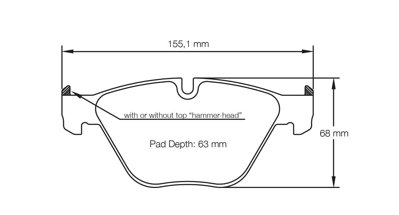 PAGID RACING BRAKE PADS U8053 E82 & E90 FRONT