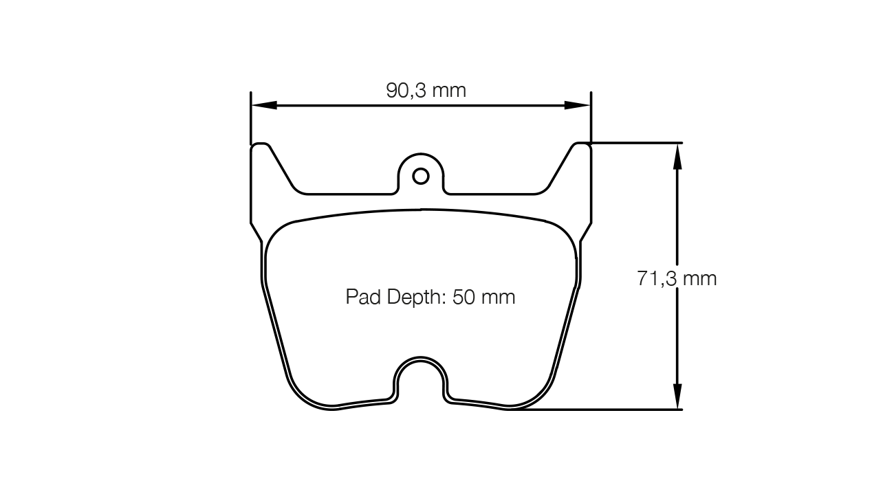 PAGID RACING BRAKE PADS U8058  BREMBO 8 POT CALIPER