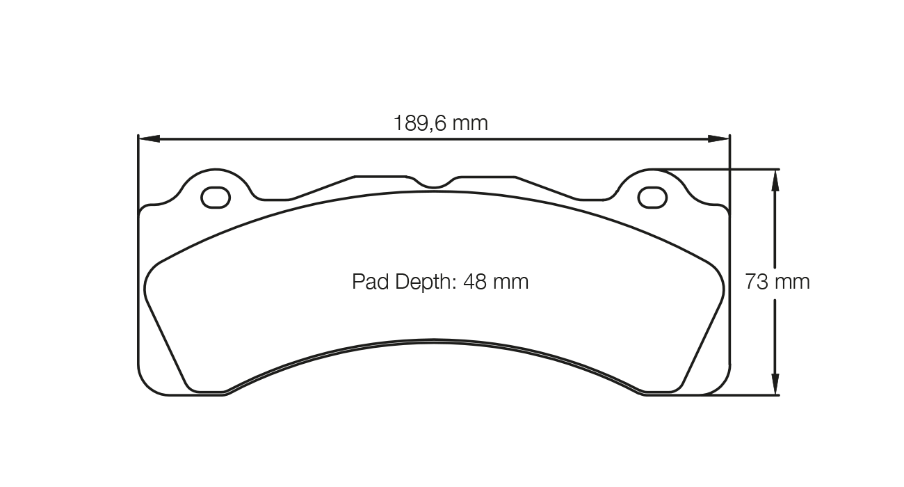 PAGID RACING BRAKE PADS U8061 LIGIER, BREMBO CALIPER