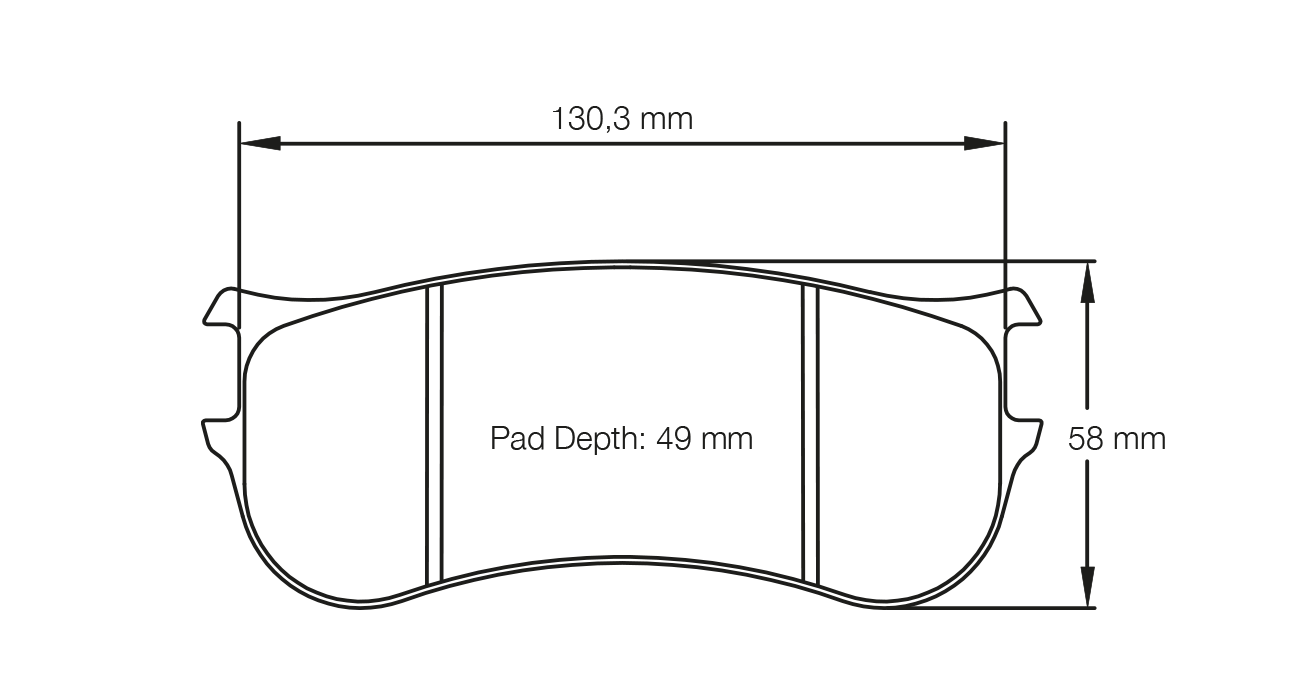 PAGID RACING BRAKE PADS U8093 TO FIT PFC ZR22 4 PISTON CALIPER